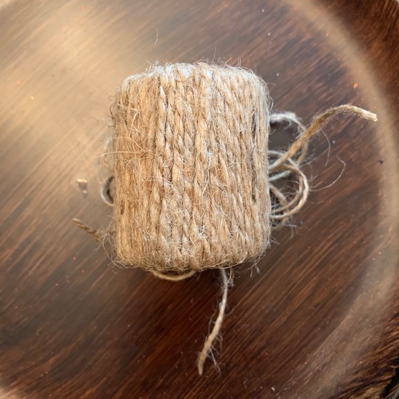 New Fall Napkin Rings, Handmade Jute Wrapped Set of 4 - Picture 3 of 4